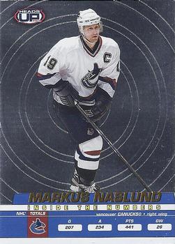 2002-03 Pacific Heads Up - Inside the Numbers #23 Markus Naslund Front