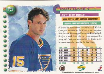 1994-95 Score #127 Craig Janney Back