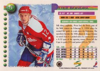 1994-95 Score #12 Peter Bondra Back