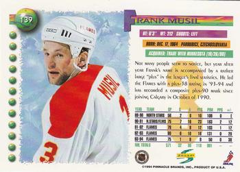 1994-95 Score #139 Frank Musil Back