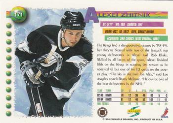 1994-95 Score #171 Alexei Zhitnik Back