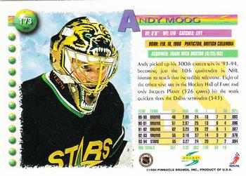 1994-95 Score #173 Andy Moog Back