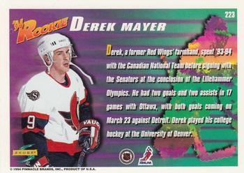1994-95 Score #223 Derek Mayer Back