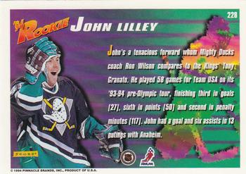 1994-95 Score #228 John Lilley Back