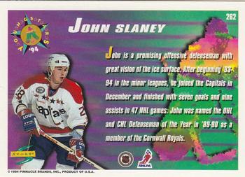 1994-95 Score #262 John Slaney Back