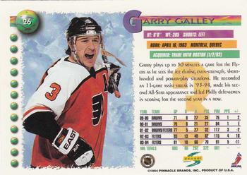 1994-95 Score #26 Garry Galley Back