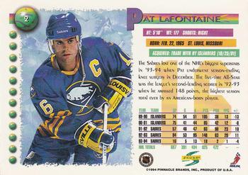 1994-95 Score #2 Pat LaFontaine Back