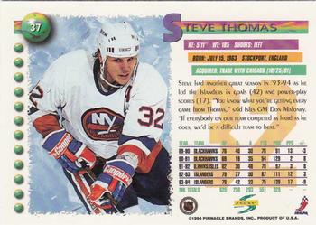 1994-95 Score #37 Steve Thomas Back