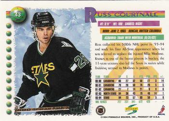 1994-95 Score #43 Russ Courtnall Back