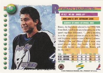 1994-95 Score #48 Roman Hamrlik Back