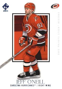 2002-03 Pacific Private Stock Reserve - Blue #18 Jeff O'Neill Front