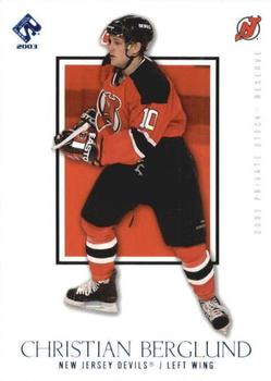 2002-03 Pacific Private Stock Reserve - Blue #60 Christian Berglund Front