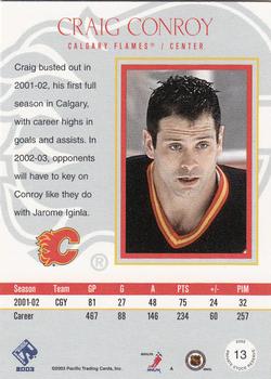 2002-03 Pacific Private Stock Reserve - Retail #13 Craig Conroy Back