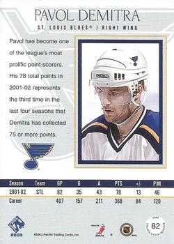 2002-03 Pacific Private Stock Reserve - Retail #82 Pavol Demitra Back
