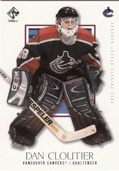 2002-03 Pacific Private Stock Reserve - Retail #95 Dan Cloutier Front