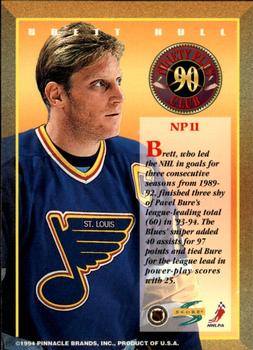 1994-95 Score - 90-Plus Club #NP11 Brett Hull Back