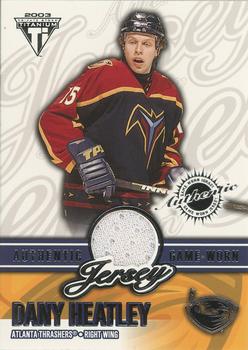2002-03 Pacific Private Stock Titanium - Jerseys Retail #2 Dany Heatley Front