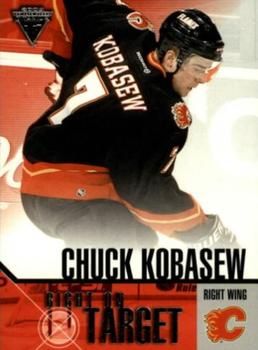 2002-03 Pacific Private Stock Titanium - Right on Target #3 Chuck Kobasew Front