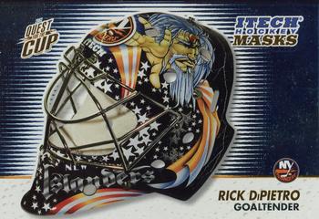 2002-03 Pacific Quest for the Cup - Itech Hockey Masks #6 Rick DiPietro Front