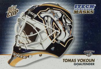 2002-03 Pacific Quest for the Cup - Itech Hockey Masks #5 Tomas Vokoun Front