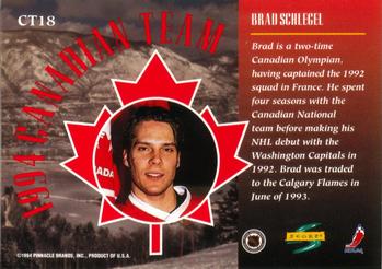1994-95 Score - Canadian Team #CT18 Brad Schlegel Back