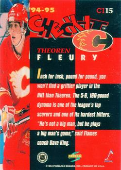 1994-95 Score - Check-It #CI15 Theoren Fleury Back