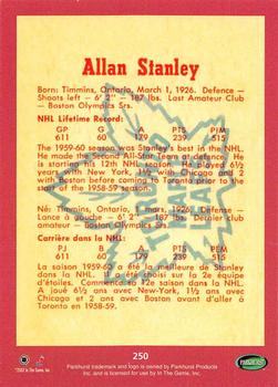 2002-03 Parkhurst - Parkie Reprints #250 Allan Stanley Back