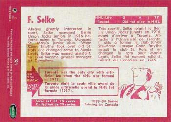 2002-03 Parkhurst - Parkie Reprints #321 Frank Selke Back