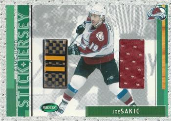 2002-03 Parkhurst - Game-Used Stick + Jersey #SJ-34 Joe Sakic Front