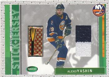 2002-03 Parkhurst - Game-Used Stick + Jersey #SJ-48 Alexei Yashin Front