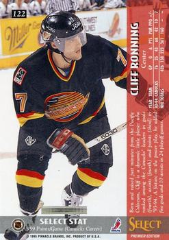 1994-95 Select #122 Cliff Ronning Back