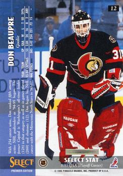 1994-95 Select #12 Don Beaupre Back