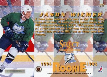 1994-95 Select #171 Jason Wiemer Back