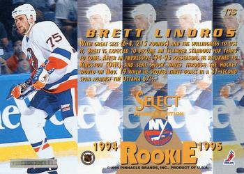 1994-95 Select #178 Brett Lindros Back