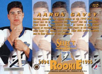 1994-95 Select #180 Aaron Gavey Back
