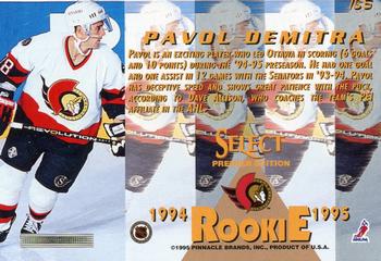 1994-95 Select #185 Pavol Demitra Back