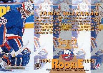 1994-95 Select #189 Jamie McLennan Back