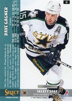 1994-95 Select #6 Dave Gagner Back