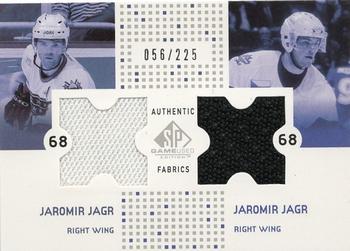 2002-03 SP Game Used - Authentic Fabrics #CF-JJ Jaromir Jagr Front