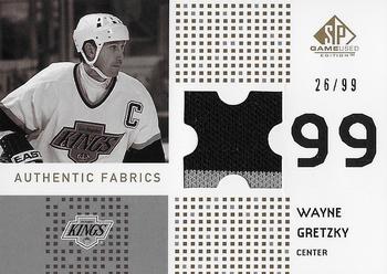 2002-03 SP Game Used - Authentic Fabrics Gold #AF-WG Wayne Gretzky Front