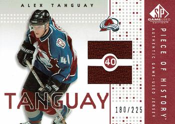 2002-03 SP Game Used - Piece of History #PH-AT Alex Tanguay Front