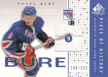 2002-03 SP Game Used - Piece of History #PH-PB Pavel Bure Front