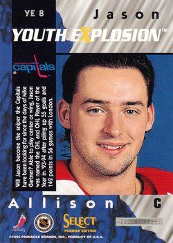 1994-95 Select - Youth Explosion #YE 8 Jason Allison Back