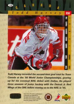 1994-95 SP #138 Todd Harvey Back