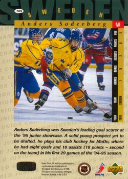 1994-95 SP #169 Anders Soderberg Back