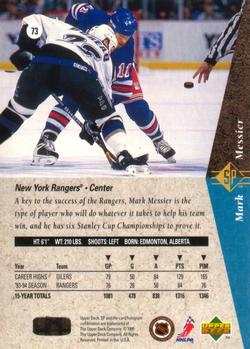 1994-95 SP #73 Mark Messier Back