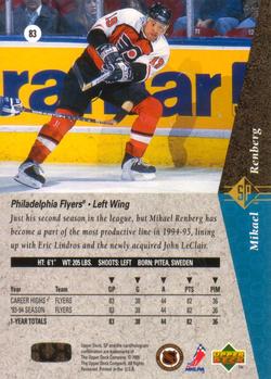 1994-95 SP #83 Mikael Renberg Back