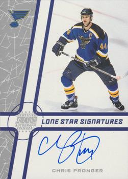 2002-03 Stadium Club - Lone Star Signatures Blue #LS-CP Chris Pronger Front