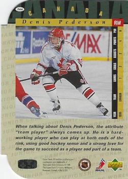 1994-95 SP - Die Cut #144 Denis Pederson Back