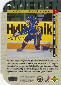 1994-95 SP - Die Cut #170 Anders Eriksson Back